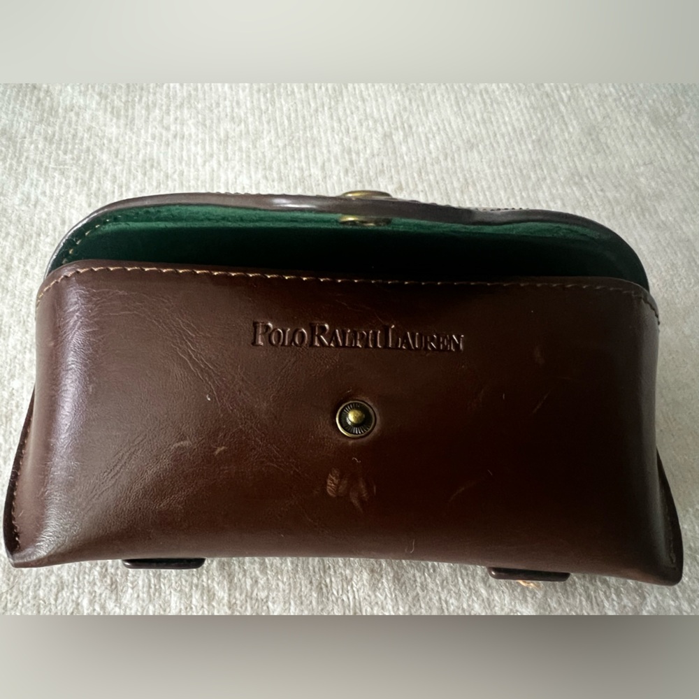 Vintage Brown Leather Polo Ralph Lauren Glasses 👓 case. - Picture 4 of 13